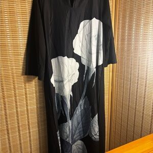 Zanzea Black Dress with White Accents